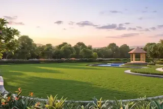 Open-Air Lawn at Wadhwa Solis